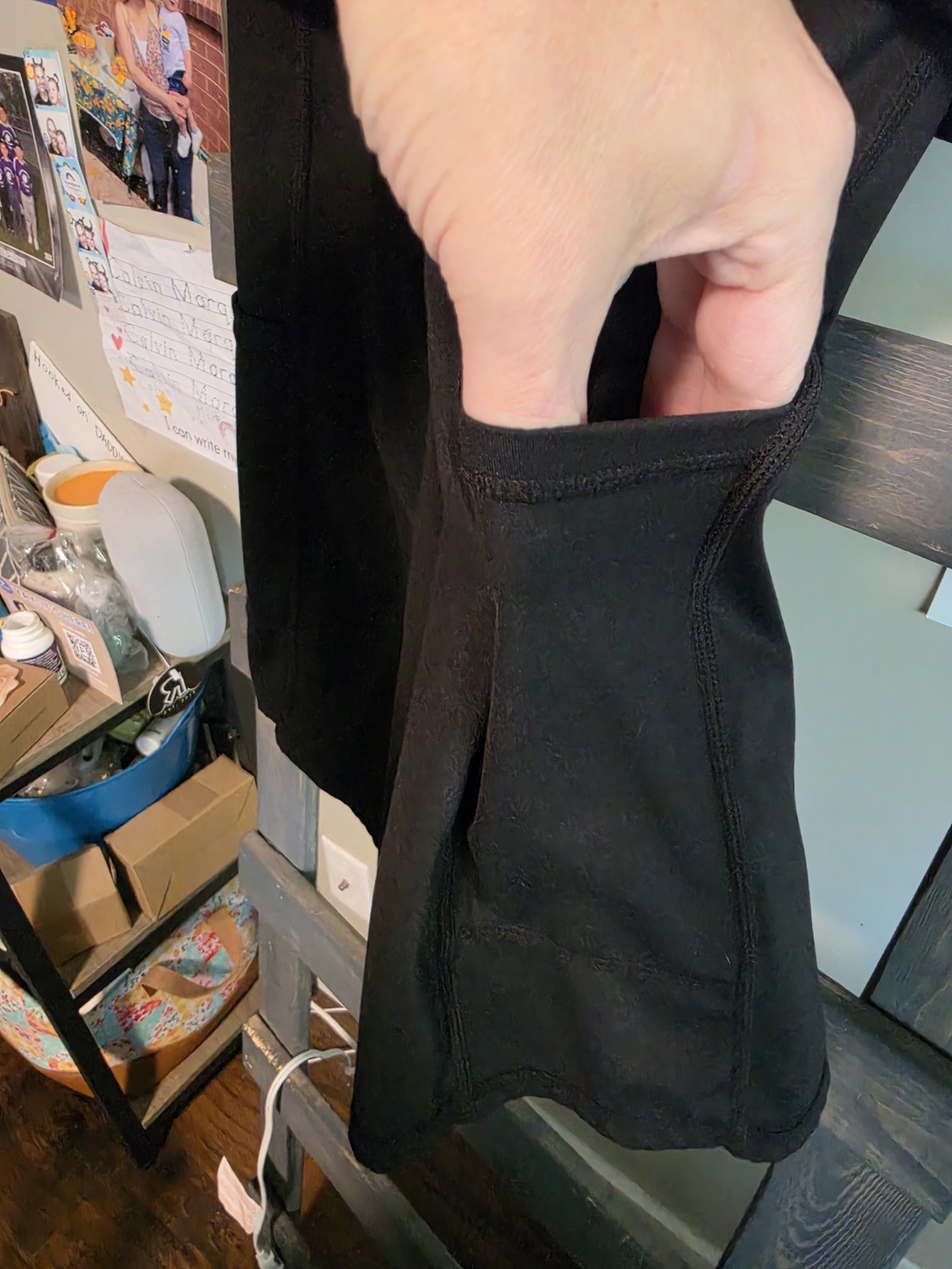 HALARA Black Mini Slip Dress with Cross-Strap Back - Picture 4 of 5